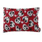 Fronha Avulsa KazzaVip Malha 100% Algodão Disney Estampada Namorados Love Film 48cmx68cm Vermelho