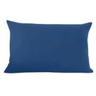 Fronha Avulsa Lisa Malha Premium 50x70cm Azul Sul Brasil