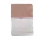 Fronha Avulsa Malha 50x70cm Decorada Cru Ponto Palito Nude Arrumadinho Enxovais