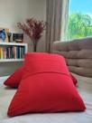 Fronha Avulsa Vermelho Lisa Envelope Malha Travesseiro 70x50