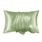 Fronha Bedsure Satin para cabelos, pele, verde sálvia, conjunto King Set 2