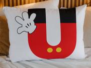 Fronha Capa Travesseiro Iniciais Alfabeto Mickey Microfibra 70x50cm Fronha Capa Travesseiro Iniciais Alfabeto Mickey Microfibra 70x50cm
