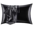 Fronha CozyLux Silk Satin para cabelo/pele Queen 2 preta