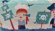 Fronha de Berço Cot Royal 50x70cm - Estampa Pirata Azul