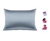 Fronha De Cetim Anti-frizz Dormir Profissional Prata Dompel Fronha De Cetim Anti-frizz Dormir Profissional Prata Dompel