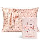 Fronha de cetim Kitsch Cherry Print Queen Size 50x66cm