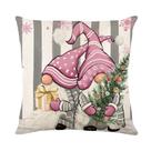 Fronha de Natal 45x45cm em Linho com Desenho de Boneco de Neve - Decoração de Inverno