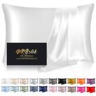 Fronha de seda DKBSlik Mulberry Silk tamanho padrão branca