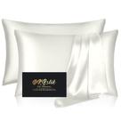 Fronha de seda DKBSlik Natural Mulberry Silk King Size, pacote com 2