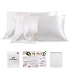 Fronha de seda PROMEED White Silk 23 Momme, pacote com 2 unidades padrão