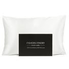 Fronha Fishers Finery 30 mm 100% pura de seda de amora branca