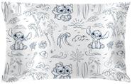 Fronha Jay Franco Lilo and Stitch Satin Standard 50x75cm
