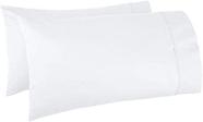 Fronha Kamas Egyptian Cotton Sateen Weave, pacote com 2 unidades, branca