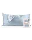 Fronha Kitsch Satin Queen Size (50x90cm) - Azul Haze - Pacote com 2