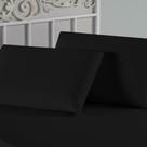 Fronha Nobre 1 Peça 50cm x 70cm Malha 100% Algodão - Preto