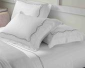 Fronha Par Bordada Windsor Branco/Cinza Mix Kacyumara
