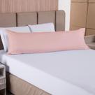 Fronha para Travesseiro de Corpo Fofuxão Micropercal 300 Fios 146x46cm com Zíper Variação: Rosê