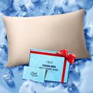 Fronha refrescante Rifens Ice Cooling para pessoas que dormem bem, bege