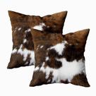 Fronha TOMWISH Christmas Cowhide Accent 40x40cm, pacote com 2