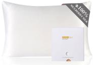 Fronha ZIMASILK 100% Pure Mulberry Silk King Size branca