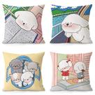 Fronhas, almofada decorativa macia de pelúcia Cute Cartoon Puppy