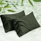 Fronhas Bedsure Queen Size para Resfriamento - Conjunto de 2 (Verde-Oliva)