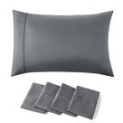 Fronhas Bedsure, tamanho padrão, conjunto de 4, cinza escuro