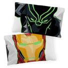 Fronhas Jay Franco Marvel Avengers Night Life Glow in The Dark Reversíveis, pacote com 2 Fronhas Jay Franco Marvel Avengers Night Life Glow in The Dark Reversíveis, pacote com 2