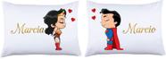 Fronhas Personalizadas Super Homem Mulher Maravilha Fronhas Personalizadas Super Homem Mulher Maravilha