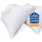 Fronhas Precoco White King 100% algodão 600TC, conjunto de 4