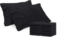 Fronhas Utopia Bedding King Size 20x40cm pacote com 12 pretas
