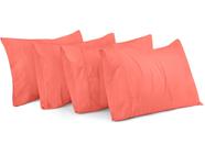 Fronhas Utopia Bedding King Size 20x40cm pacote com 4 corais