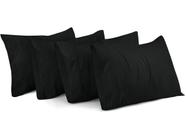 Fronhas Utopia Bedding King Standard, pacote com 4, pretas