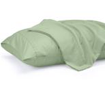 Fronhas Utopia Bedding Queen, pacote com 2 unidades, microfibra macia, sálvia