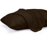 Fronhas Utopia Bedding Queen, pacote com 2 unidades, microfibra marrom