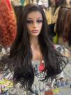 Front lace loira peruca ruiva rosa lisa 75cm premium repartição livre