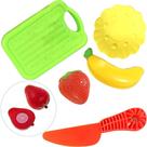 Fruta Creccrec Pratinho Faquinha Tabua Corte Brinquedo 5pçs - Art Brink