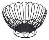 FRUTEIRA 14x23x23cm METAL PRETO COM PÉ