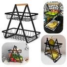 Fruteira 2 Andares Multiuso Para Organização Cozinha, Banheiro Premium Fruteira 2 Andares Multiuso Para Organização Cozinha, Banheiro Premium