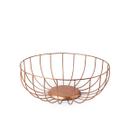 Fruteira Aramado Moderno Pintura Rose Gold Redondo Fruteira Aramado Moderno Pintura Rose Gold Redondo