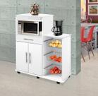 Fruteira Balcao Tamara 06 rodizios Branca promocional