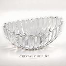 Fruteira Centro de Mesa Vaso Vidro Grosso Cristal Tigela Bowl 28cm Oval Decoração Cozinha Sala