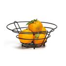 Fruteira Cesta Aço Preto Travessa