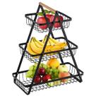 Fruteira Cesto Triplo Organizador Aramado Fruta Legumes Cozinha Mesa Bancada Escritorio Utensilios Multiuso Moderno Fruteira Cesto Triplo Organizador Aramado Fruta Legumes Cozinha Mesa Bancada Escritorio Utensilios Multiuso Moderno
