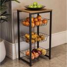 Fruteira Chão Cozinha Extra Forte Tampo De Mdf Suporta Filtro De Agua