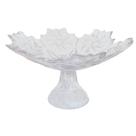 Fruteira com Pé Centro de Mesa Vidro Phoenix 34x34x18cm
