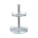 Fruteira Cromado sem Vidro 02 Cestos 350/450 mm 2086 Masutti Copat