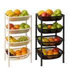 Fruteira de Chão Cesto 4 Andares Organizador Frutas Multiuso