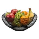Fruteira De Mesa Aramada Metal Preto 30,00 X 12,50 Cm Centro De Mesa Cesto Para Frutas Médio Decorativo Top Chef