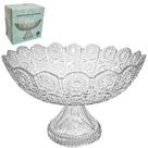 Fruteira De Mesa De Vidro Redonda Com Pé Arctic 18,5x30cm De Ø